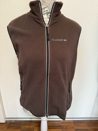 Allsport Fleeceweste, braun, Grösse L