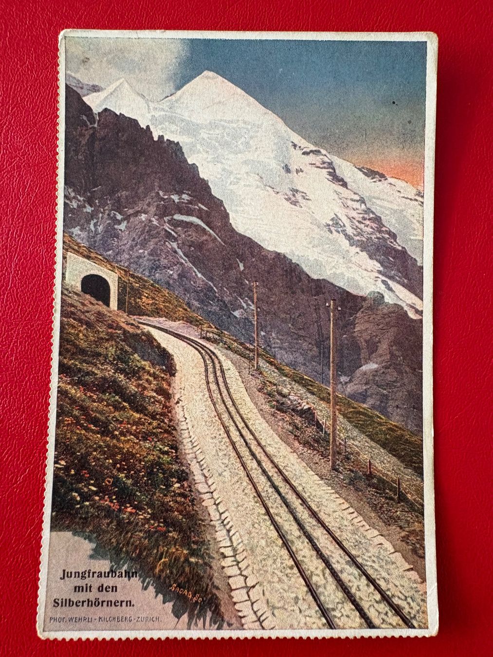 Cartoline postali: 1905 // Jungfraubahn mit den Silberhörnern – Usato da St-Légier-La Chiésaz venduto da Theo005