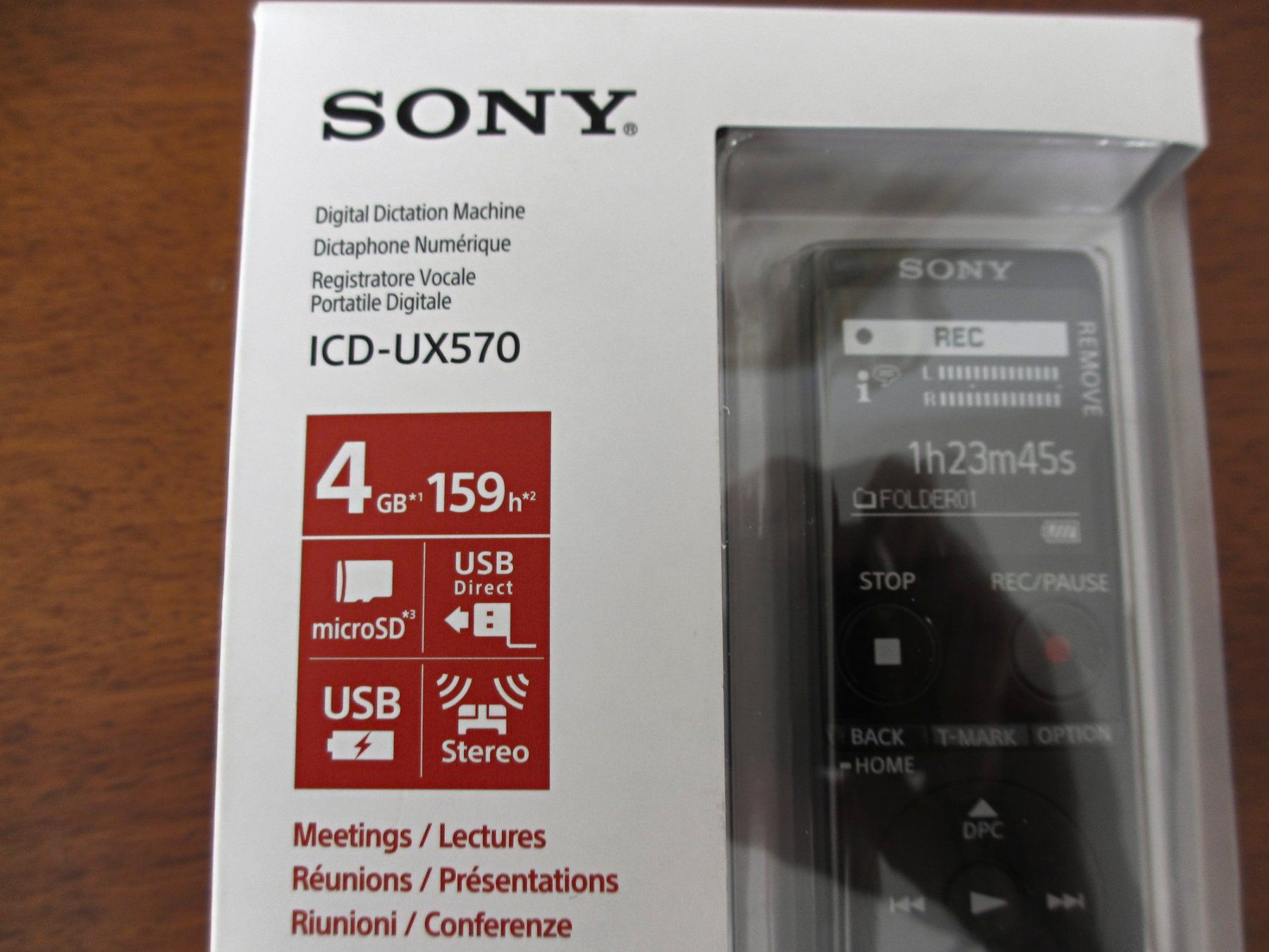 Sony Aufnahmegeräte: Sony Diktiergerät ICD-UX570 NEU – Neu und originalverpackt aus Winterthur von Nooitgedagt 2