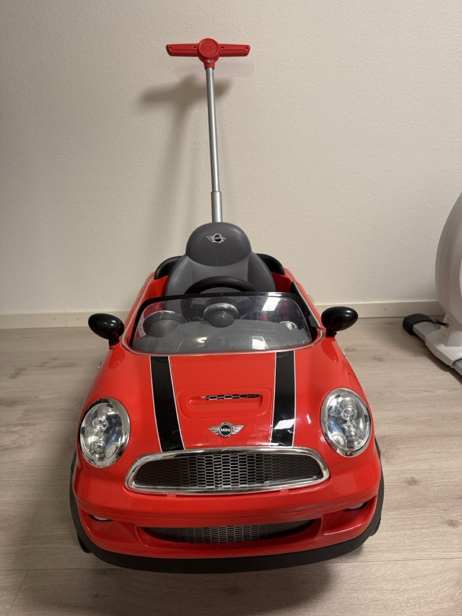 Fahrzeuge für Kinder: Mini Cooper Kinderfahrzeug rot mit Schiebestange – Gebraucht aus Ettingen von Linggi 1