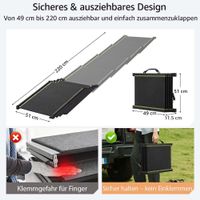 Teleskop Hunderampe für Auto & SUV, 51 cm breit, bis 68 kg