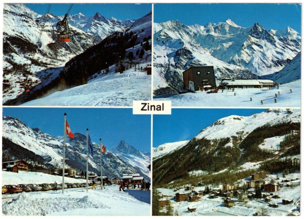 Cartoline postali: Zinal - 4 Bild AK – Usato da Binningen venduto da Mountainrider