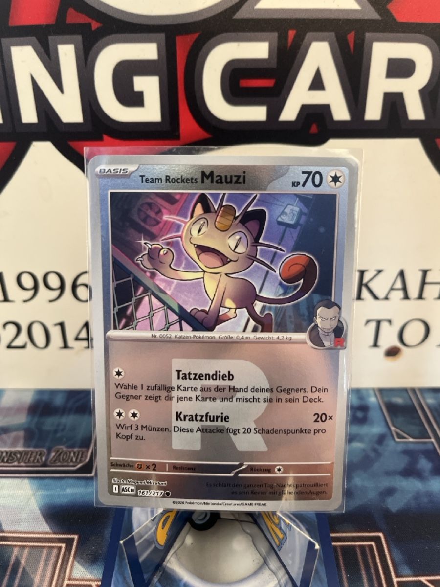 Pokémon Sammelbilder & Trading cards: Team Rockets Mauzi, reverse – Neu (gemäss Beschreibung) aus Wittenbach von CHollectibles