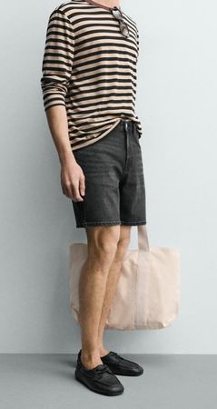 short Zara en jean noir - taille L