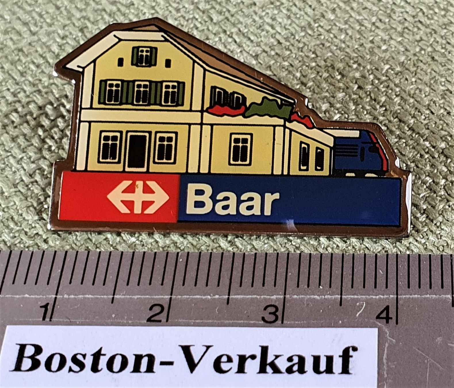 SBB/CFF/FFS Plaquettes & Badges: D657 - Pin SBB Bahnhof Baar Schweiz – D'occasion à Reinach BL par Boston-Verkauf 1