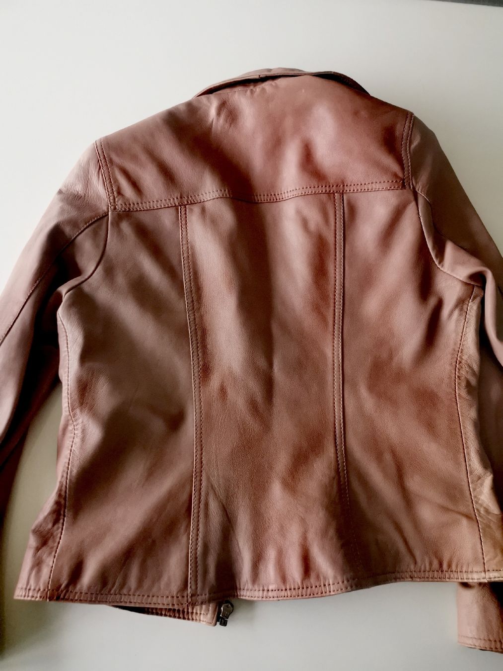 Giacche: veste cuir rose poudré taille 10 – Usato da meggen venduto da VICCHLU 1