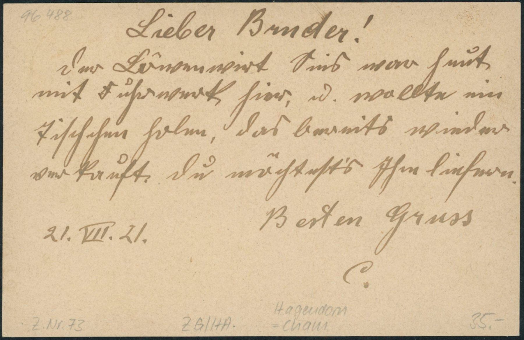 Alle Briefmarken: ZG Hagendorn - Karte - Cham – Gebraucht aus Schindellegi von leecollect 1