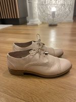 Elegante Schnürschuhe, beige, Grösse 38