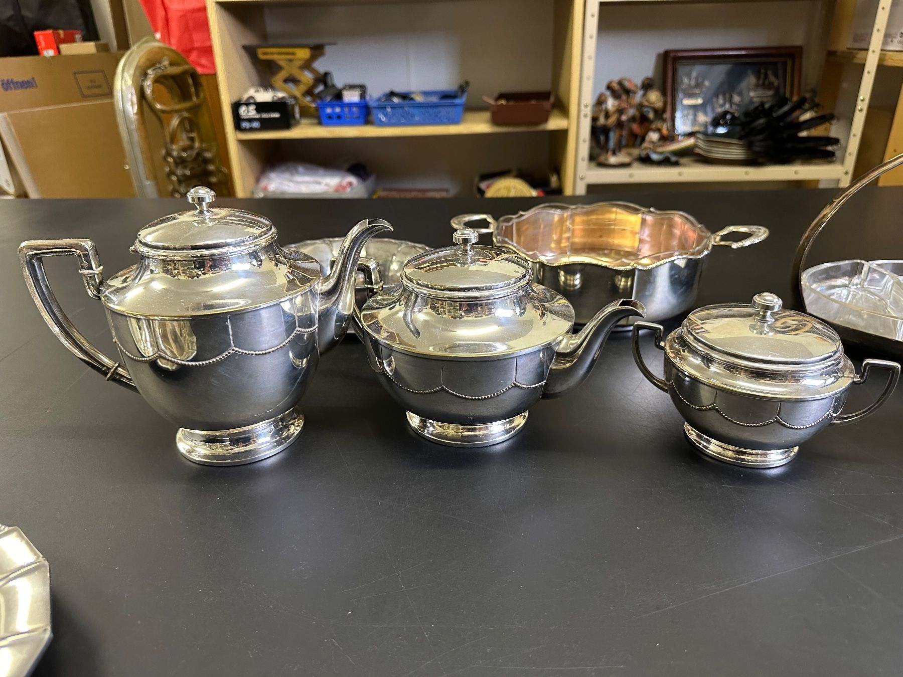 WMF Geschirrsets: WMF OX Antikes Teeservice versilbert Art-Deco – Gebraucht aus Reiden von Zofi-Brocki 3