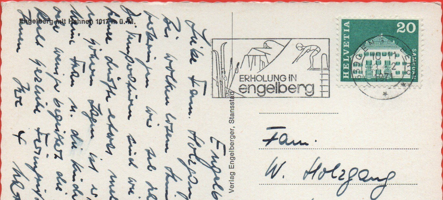 Cartoline postali: ENGELBERG – Usato da Jona venduto da philajona 1