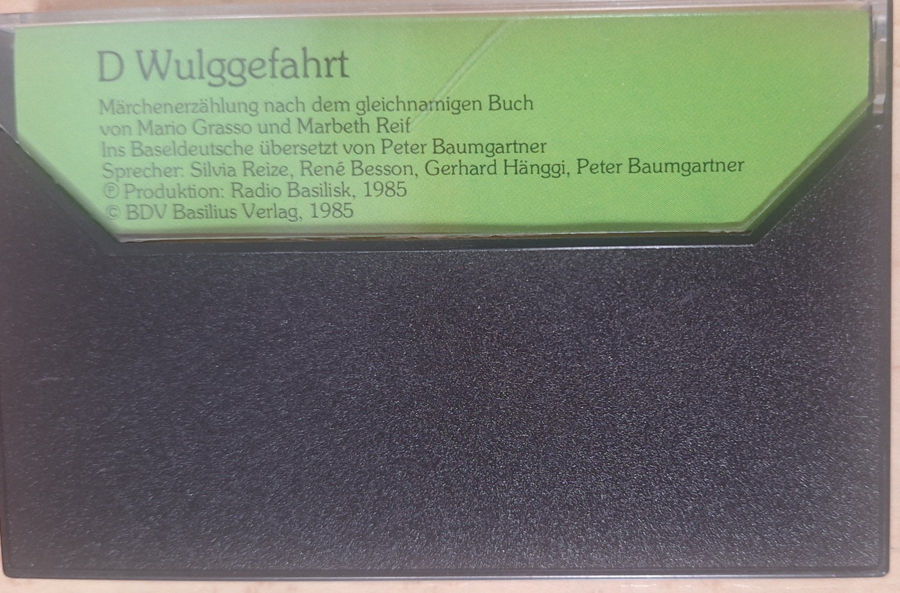 Kompaktkassetten: Kassette "D Wulchgefahrt" Märchenrzählung 1985 – Gebraucht aus Zug von Sdoerfli 1