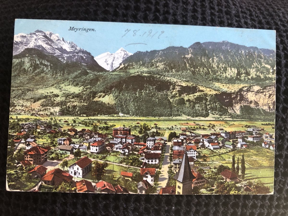 Ansichtskarten: Ansichtskarte Meyringen – Gebraucht aus Näfels von fritzjk