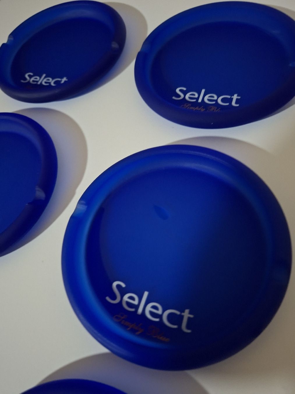 Portacenere: 6x Select Simply Blue Werbe-Aschenbecher / Untersetzer  – Nuovo (secondo la descrizione) da Mellingen venduto da Aegert5 3