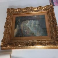 Oelgemälde mit Goldrahmen 65cm X 55cm