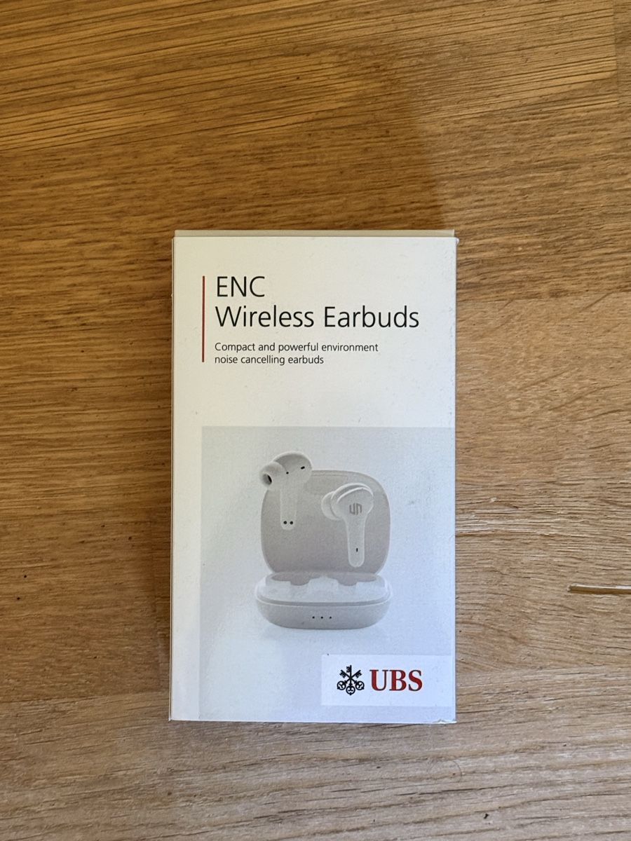 Cuffie: ENC WIRELESS EARBUDS. UBS Logo – Nuovo e nell'imballaggio originale da Davos Platz venduto da leo787