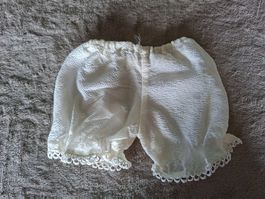 Altes, Vintage Höschen mit Spitze für Puppen, aus Baumwolle