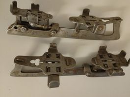 Vintage Kinder Schlittschuhe Metall antike Eislaufschuhe rar