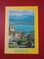 AK Zürich Vogelschau Grossmünster Limmatquai See