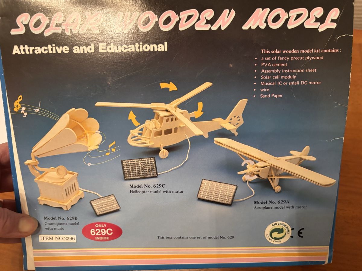 Kit di modellismo & Modellini statici: Solar wooden model, Helikopter – Usato da Zürich venduto da gucks 2