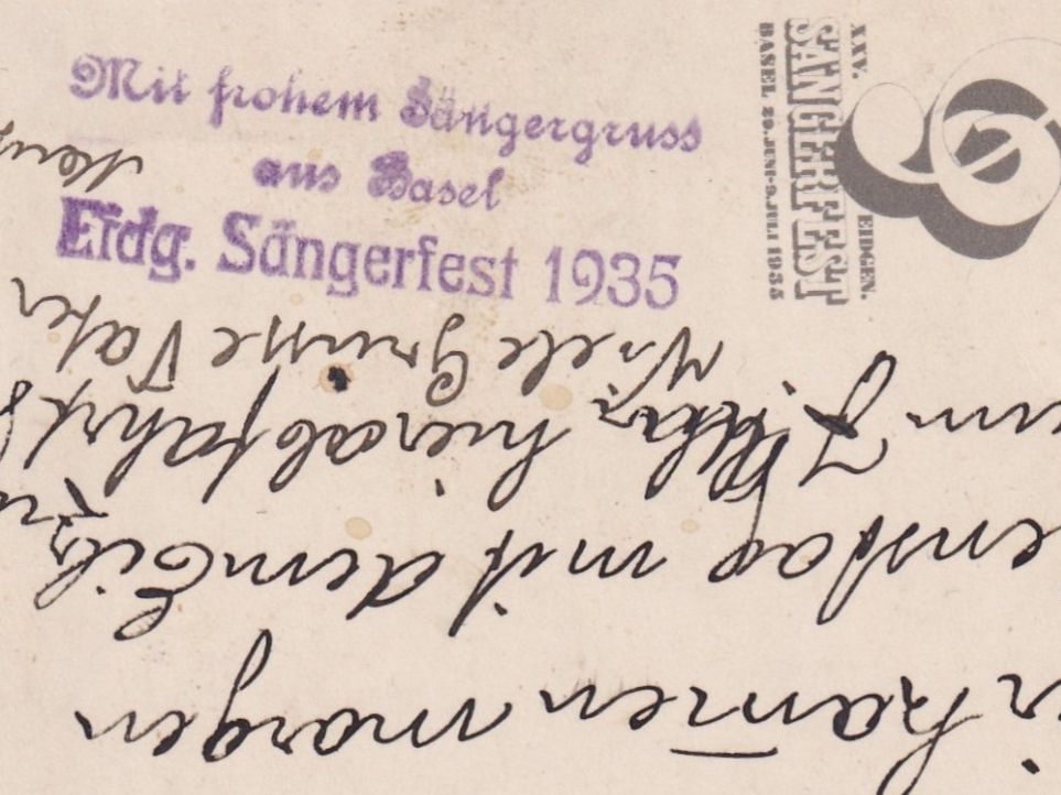 Cartes postales: Eidg. Sängerfest 1935 - Basel – D'occasion à Orvin par Pyaeschli 2