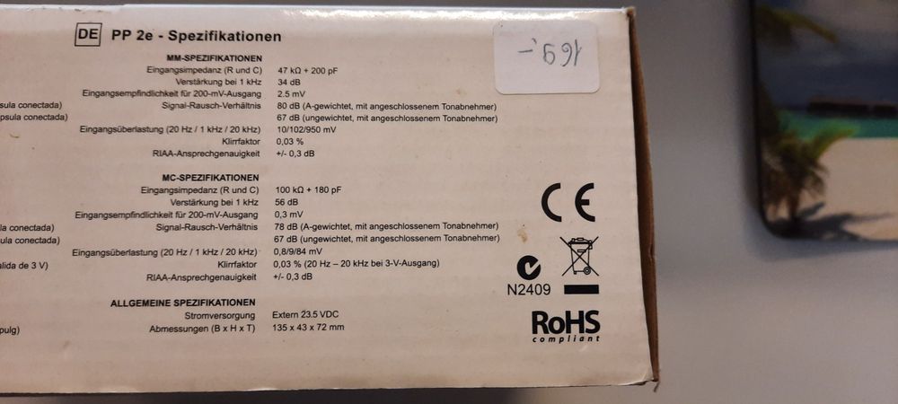 Nad Amplificateurs: NAD Phono-Vorverstärker PP2e – Neuf avec emballage d'origine à Dielsdorf par Media210 1