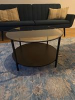 Table basse en verre noir 