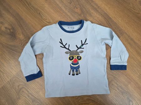 Pyjama Oberteil Rentier Gr. 110/116