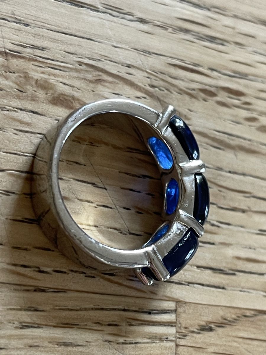 Ringe: Ring 925 Silber mit blauen Steinen – Gebraucht aus Flawil von Naphtali 3