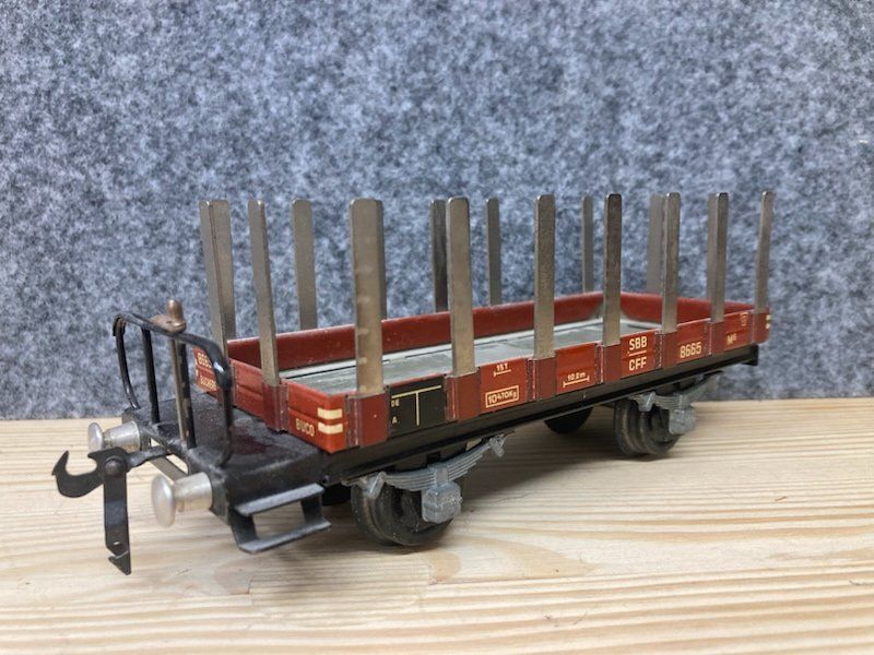 Buco Modellini di ferrovie: Buco Spur 0 Rungenwagen 8665 – Usato da Büsserach venduto da ModellbahnDepot 3