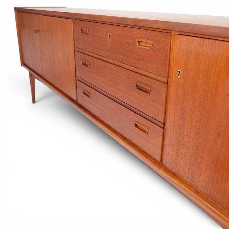 Cassettiere: Mid Century teak Sideboard XL – Usato da basel venduto da vintory.ch 2
