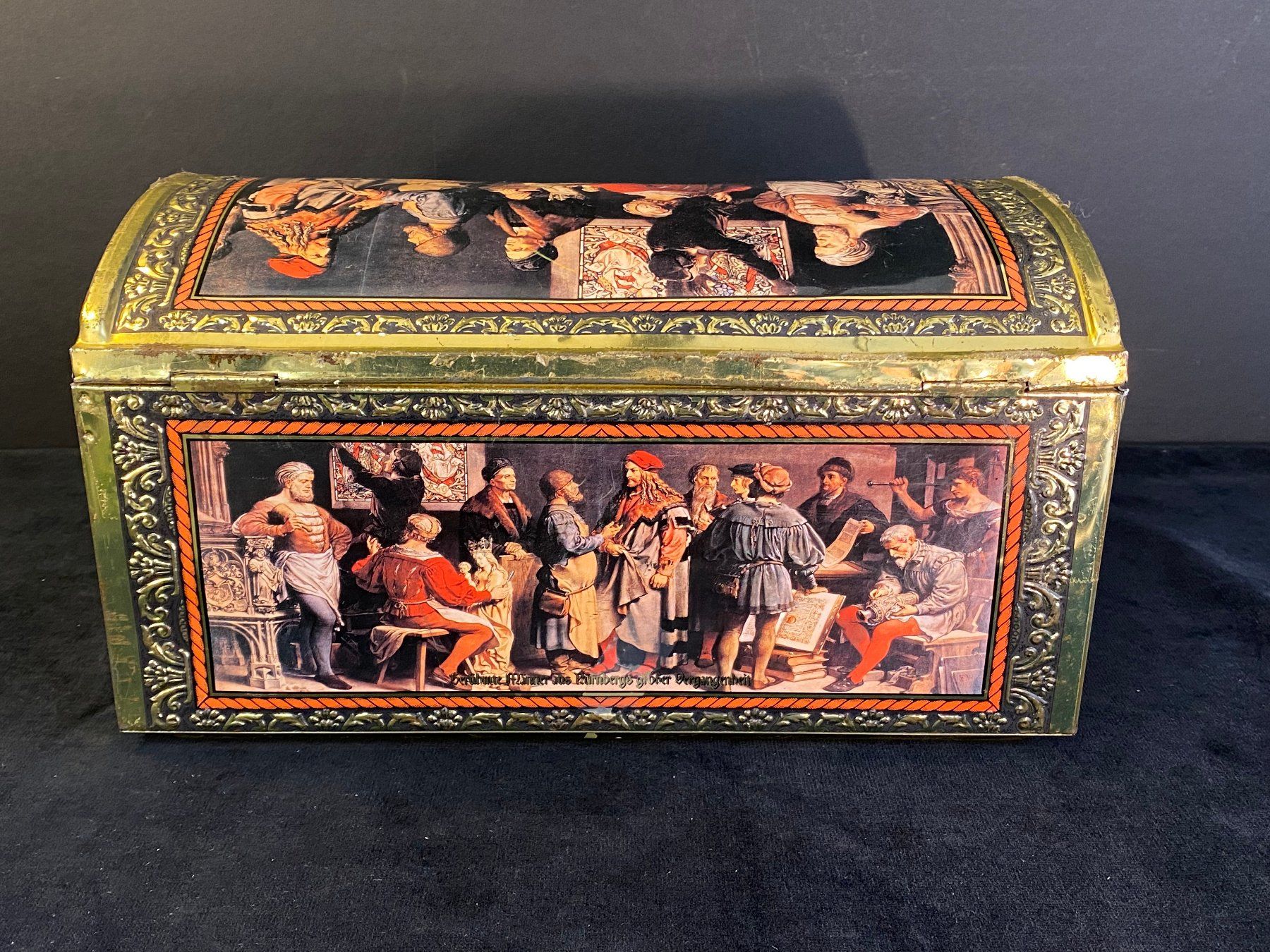 Barattoli: Vintage Blechdose von E. Otto Schmidt, Nürnberg, Germany – Usato da Schaffhausen venduto da VintageCity 3