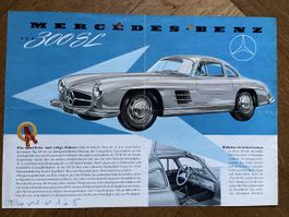 Mercedes-Benz Typ 300 SL Einzelblattprospekt ca 1955 deutsch