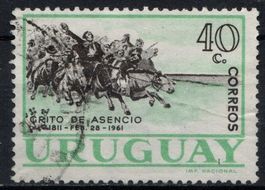 Timbre Uruguay 1961 - "Grito de Asenci " - Obl.
