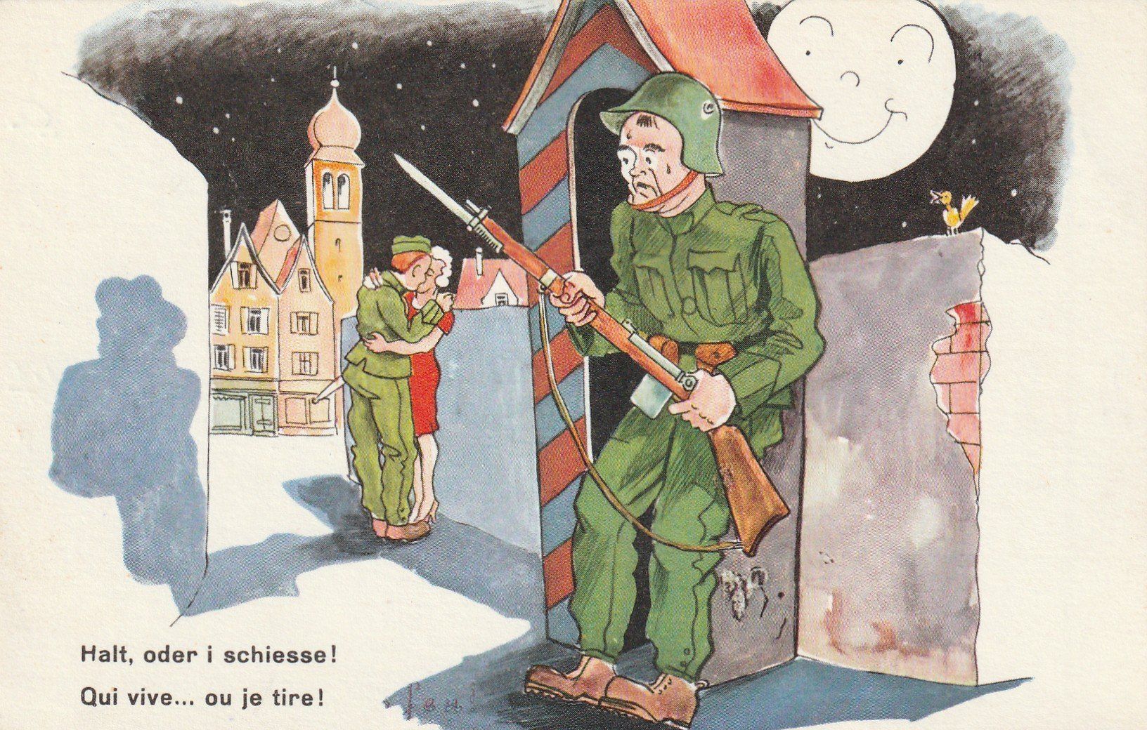Cartoline postali: Humorkarte – Usato da Rorschacherberg venduto da fratovi2
