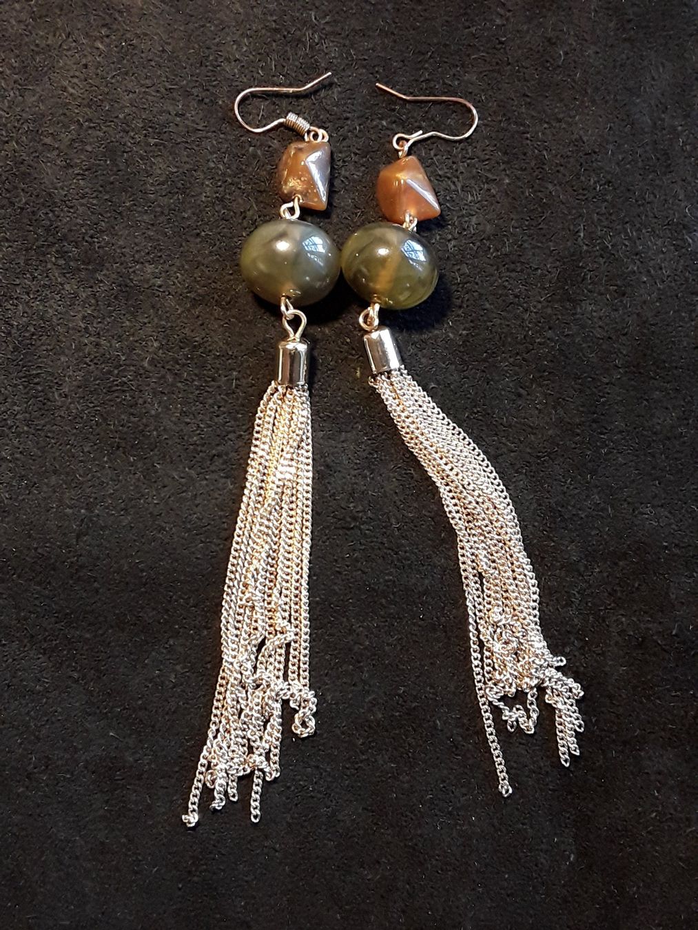 Orecchini pendenti & Orecchini a lobo: Vintage Wunderbare Jade Ohrhänger – Usato da Zürich venduto da helsan