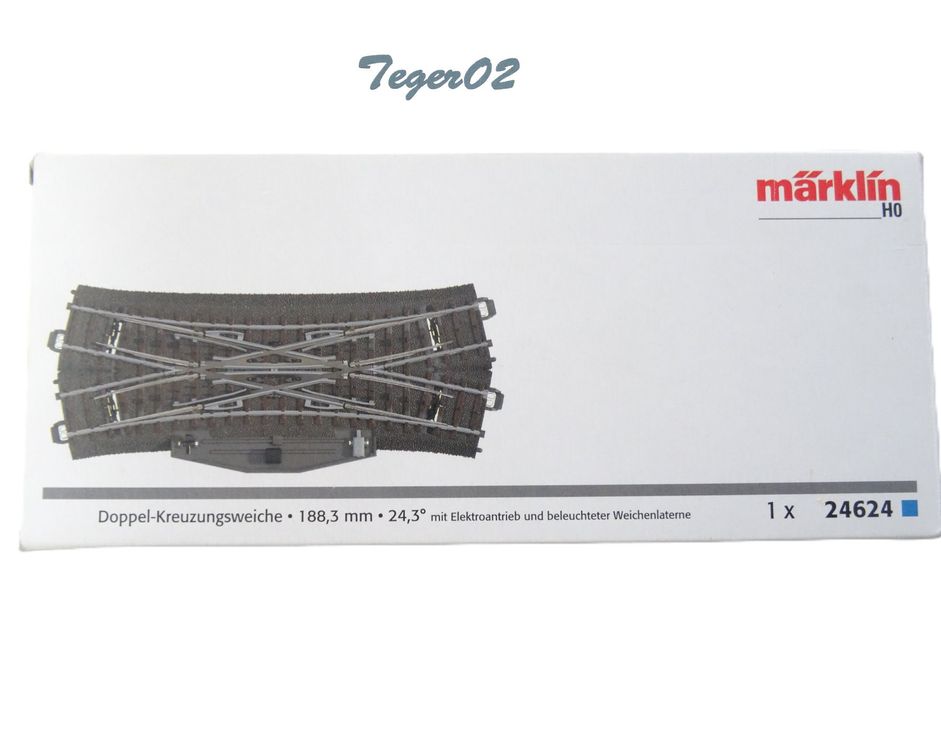 Märklin H0 24624 Doppelkreuzweiche NEU, in OVP (Neu und ...