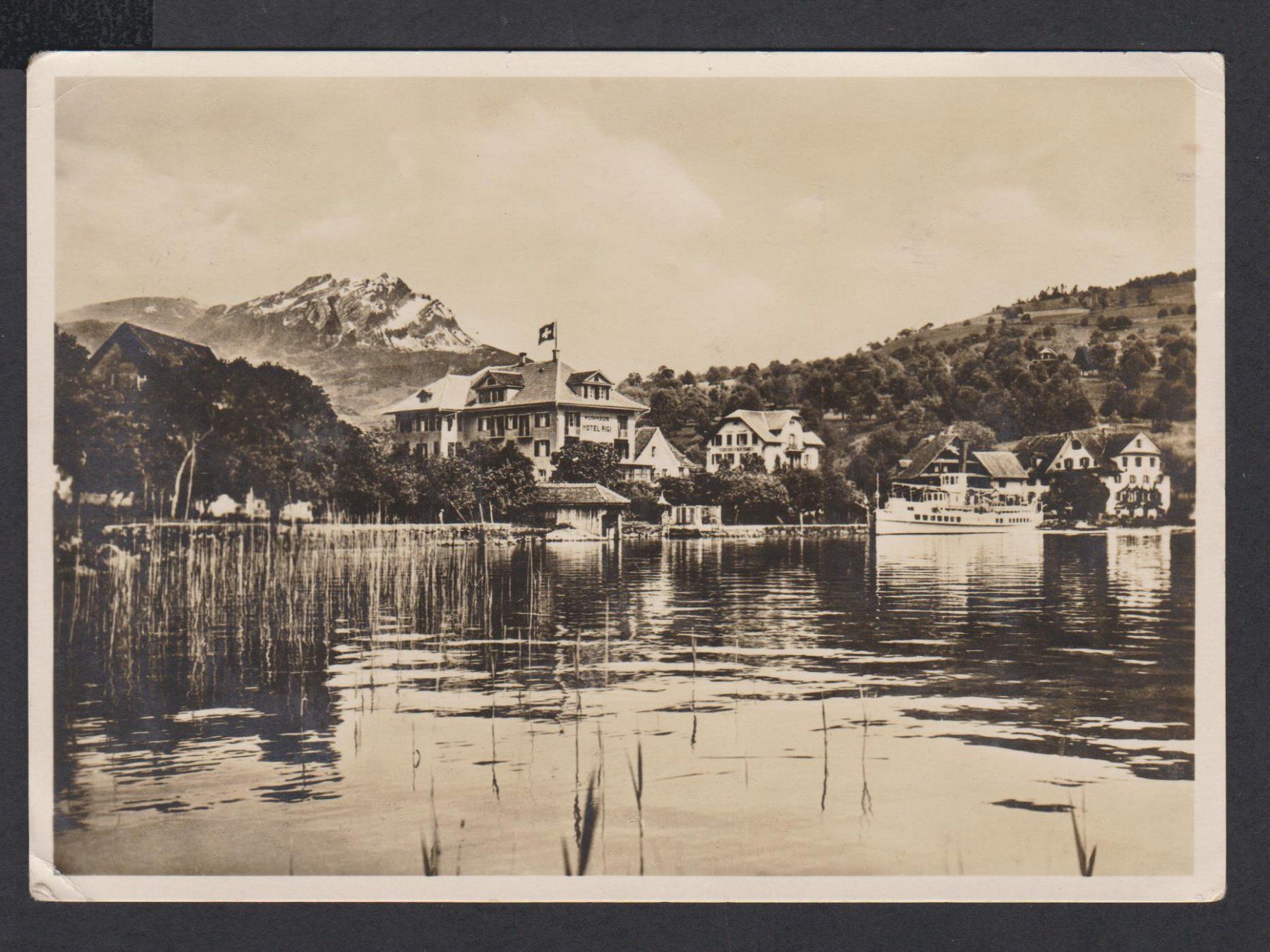 Cartoline postali: Immensee  Hotel Rigi   -   alte Ansichtskarte von 1932 – Usato da Vitznau venduto da Ropaku