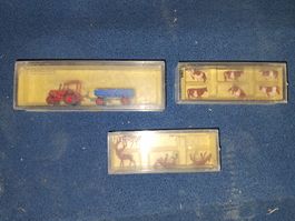 ​Preiser N & Z Set: Landmaschinen, Kühe, Hirsch/Rehe OVP