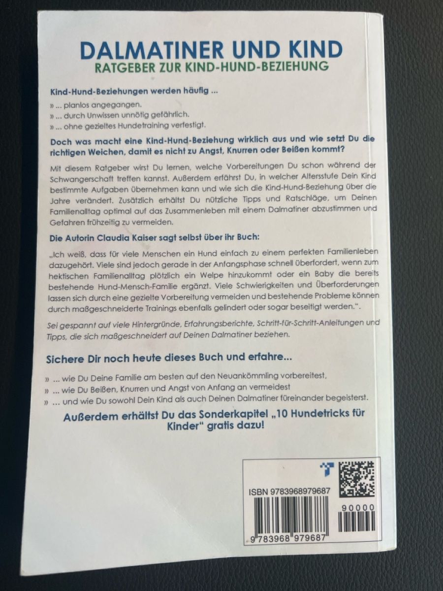 Bücher: Dalmatiner und Kind - Claudia Kaiser – Gebraucht aus St. Antoni von naefp 1