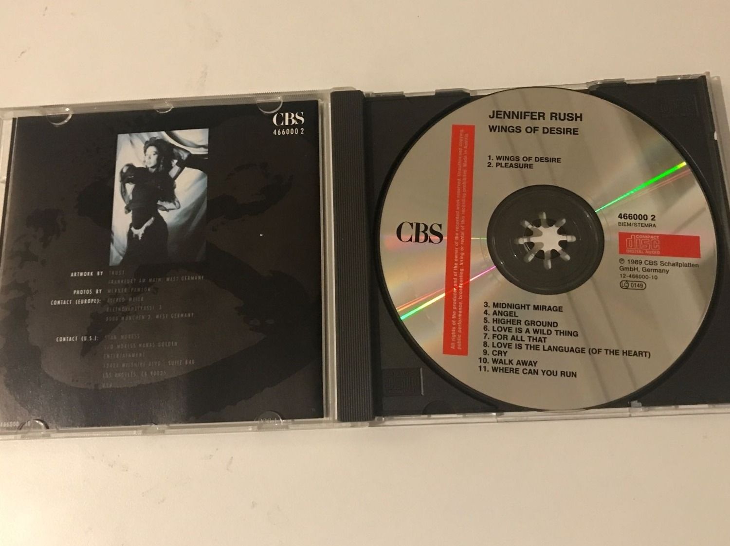 CD: CD- Jennifer Rush- Wings Of Desire – Usato da Guntershausen venduto da Gloominati 2