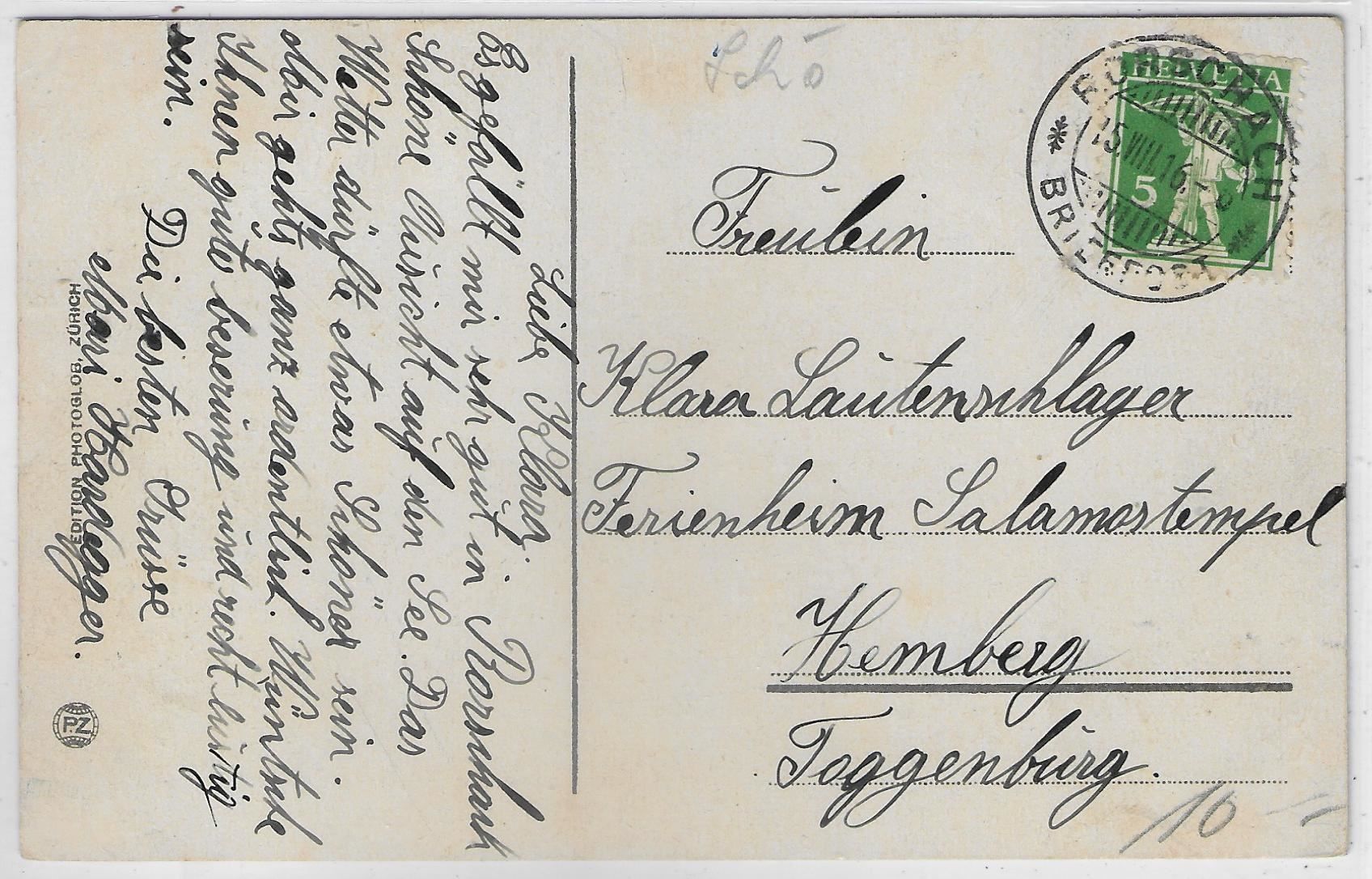 Ansichtskarten: Rorschach und St. Annaschloss - Litho – Antik aus Ettingen von Kartenplanet 1