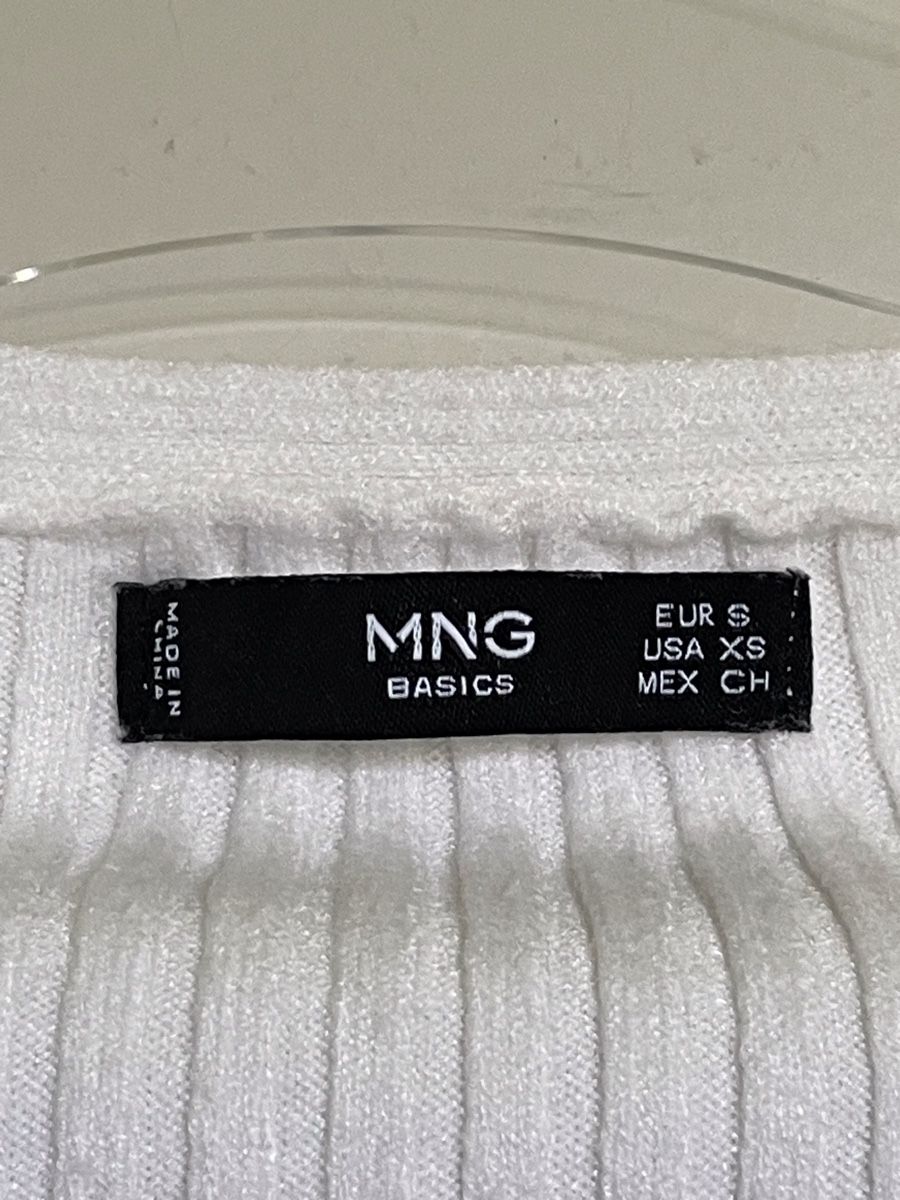 Mango Top: Pull MNG Basics Blanc, Taille S – Nuovo (secondo la descrizione) da Vuadens venduto da Nina11 3