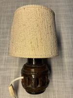 Tischlampe klein, Radnabe eines Karren, Holz- Schmiedeeisen