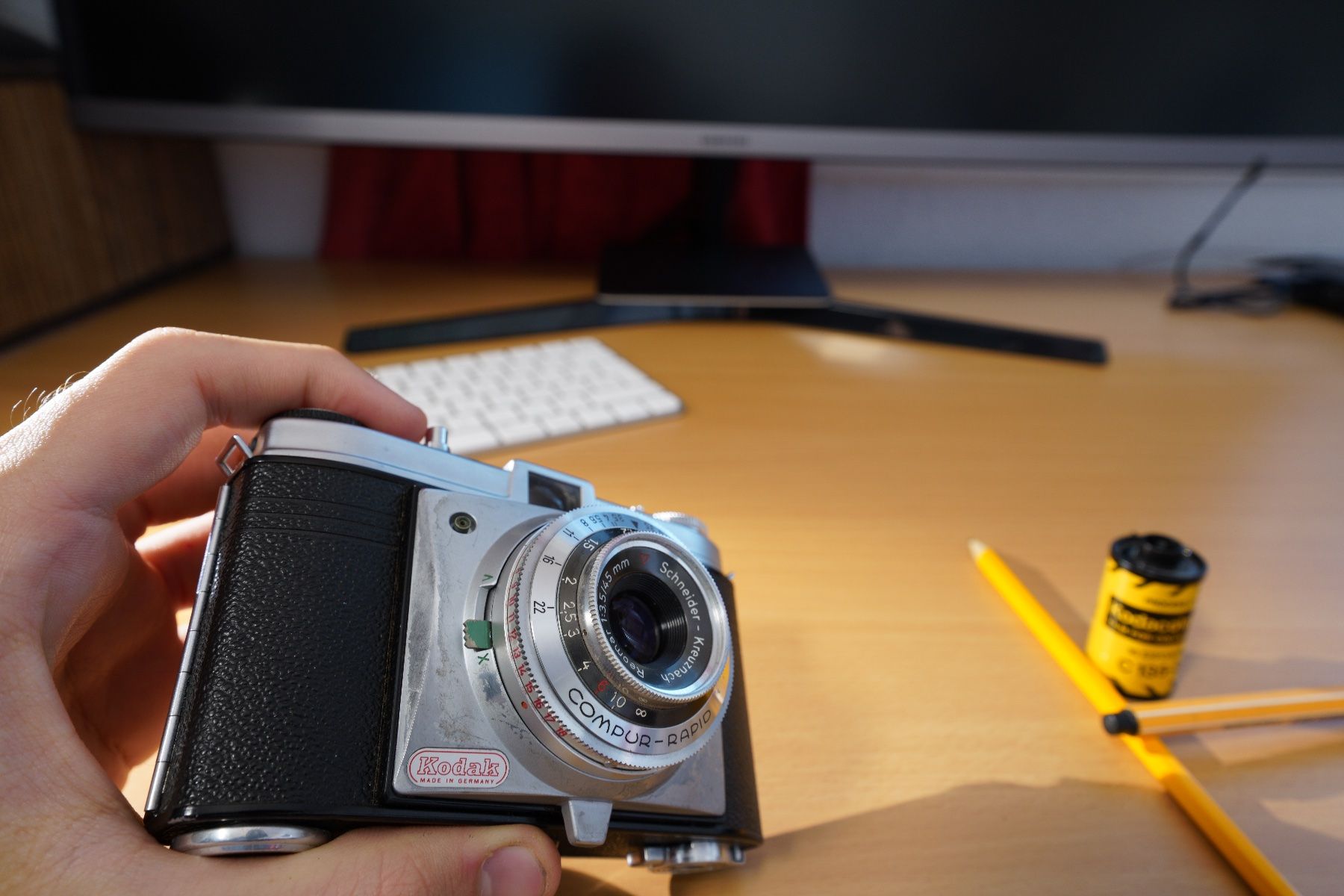 Kodak Kamera: Kodak Retinette Reimar 1:3,5/45mm + Hülle – Gebraucht aus Dagmersellen von sim_zqh8 8