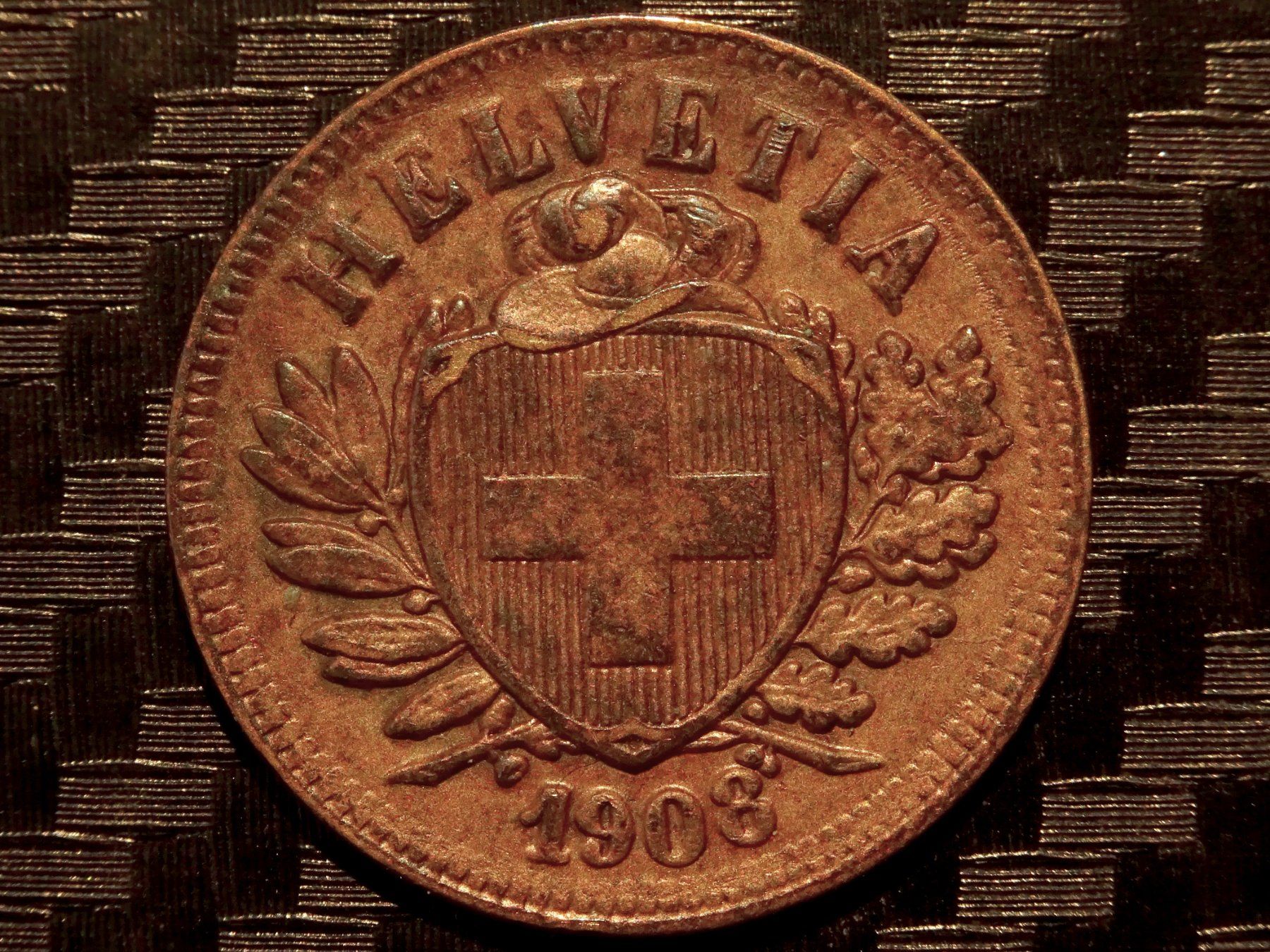 Tutti le monete: 1908 - 2 cts. 1.00 Mio.!!! 2.49gr!!! – Usato da Courgenay venduto da ZubR237