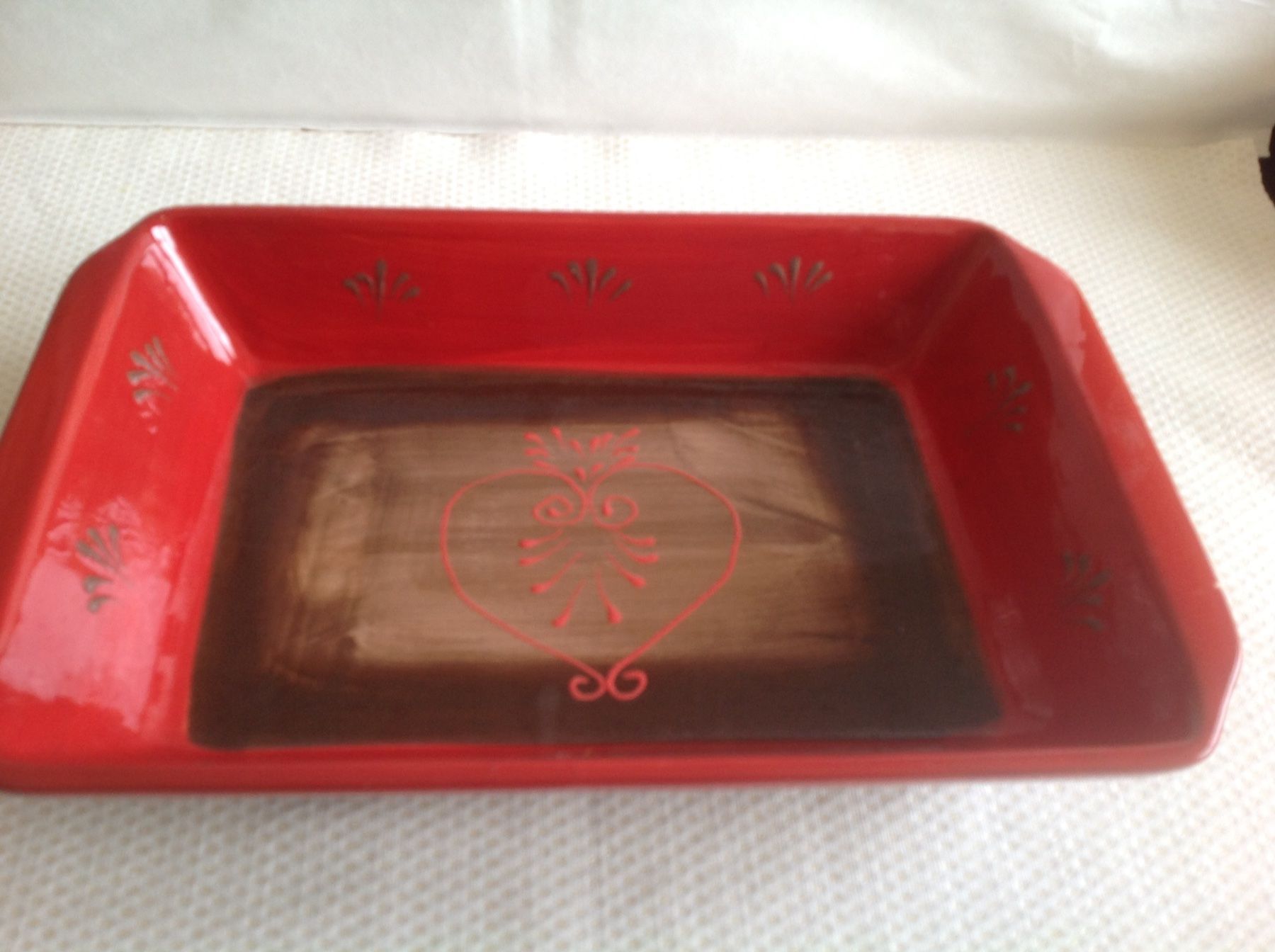 Plateaux: Coeur de Neige - plat à gratin – D'occasion à Sion par accroshoes
