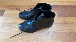 Lederstiefel schwarz neu echtes Leder (neu 199 CHF)