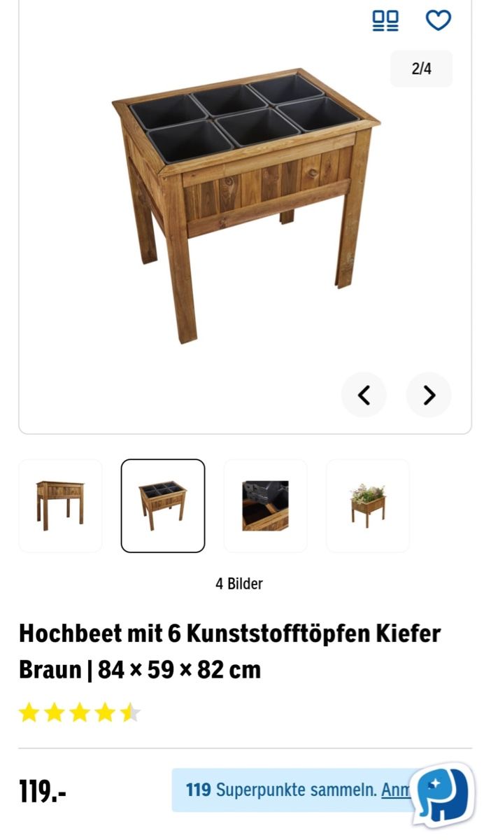 Vasi per fiori: Hochbeet aus Holz – Usato da Seuzach venduto da laj_p6gj 1
