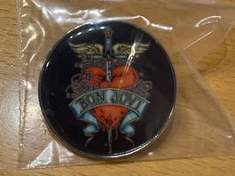 Bon Jovi Pin Anstecker Punk Rock Metal Pop