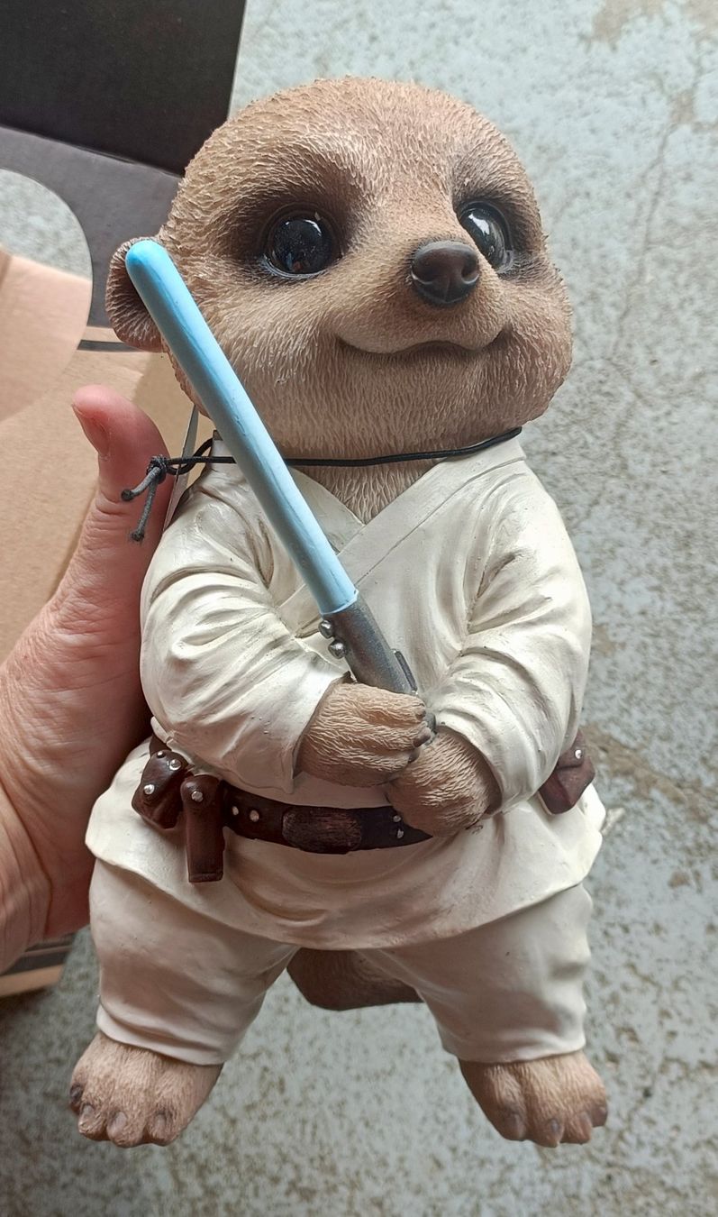 Star Wars Statuette: Star Wars Figur ✨mit Lichtschwert    NEU – Nuovo e nell'imballaggio originale da Sitterdorf venduto da imsis